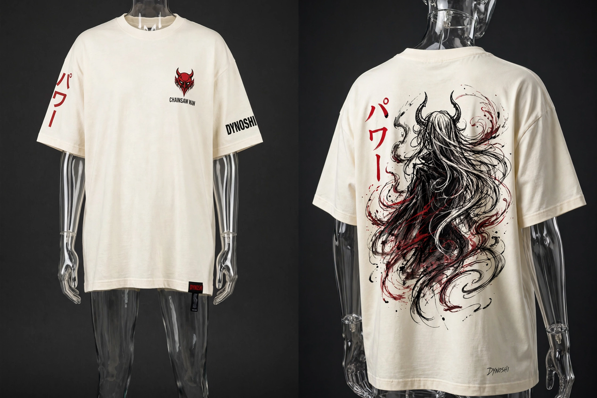 Power - Blood Devil Ascendant - Premium Oversized Anime T-Shirt - DYNOSHI