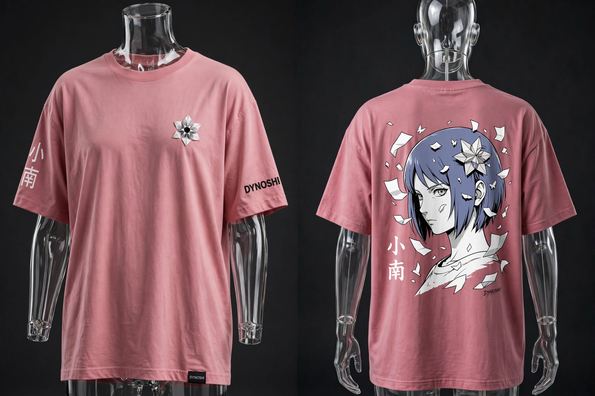 Konan - Quiet Resolve Portrait - Premium Oversized Anime T-Shirt - DYNOSHI