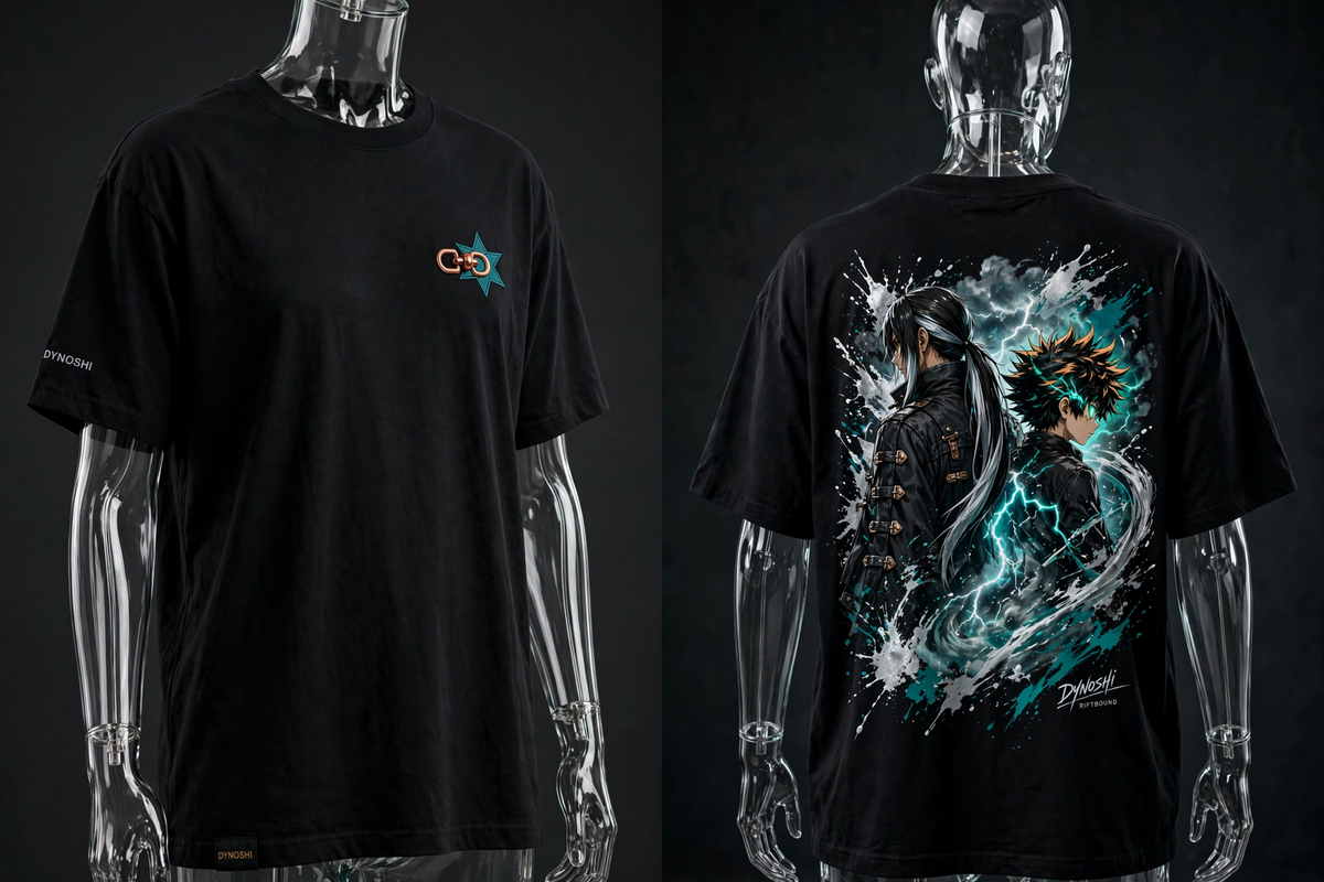 SOREN - Storm Allies - Premium Oversized Anime T-Shirt - DYNOSHI