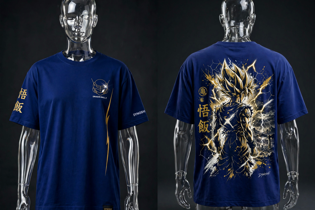 Gohan - Cell Games Charge - Premium Oversized Anime T-Shirt - DYNOSHI