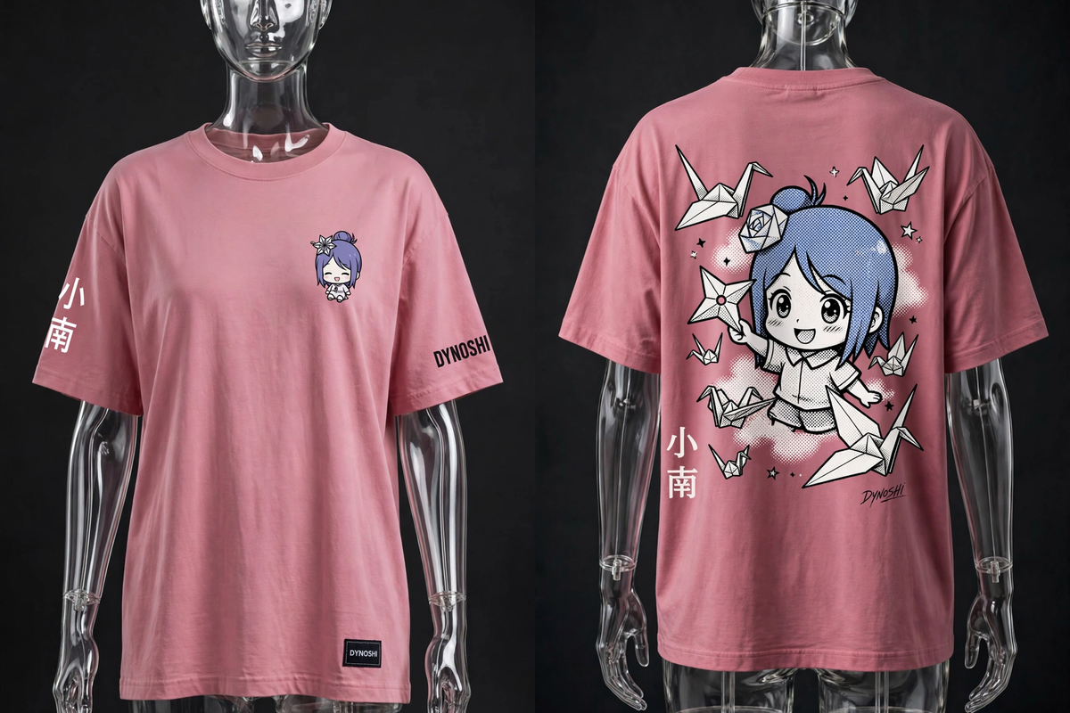 Konan - Chibi Crane Keeper - Premium Oversized Anime T-Shirt - DYNOSHI