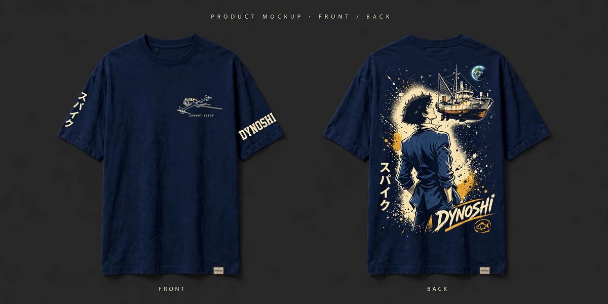 Spike Spiegel - Premium Oversized Anime T-Shirt - DYNOSHI
