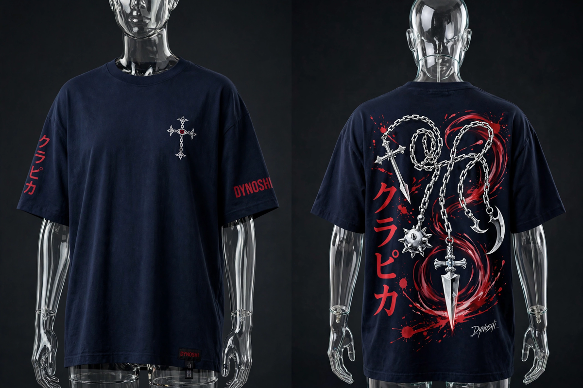 Kurapika - Judgment Chain Arsenal - Premium Oversized Anime T-Shirt - DYNOSHI