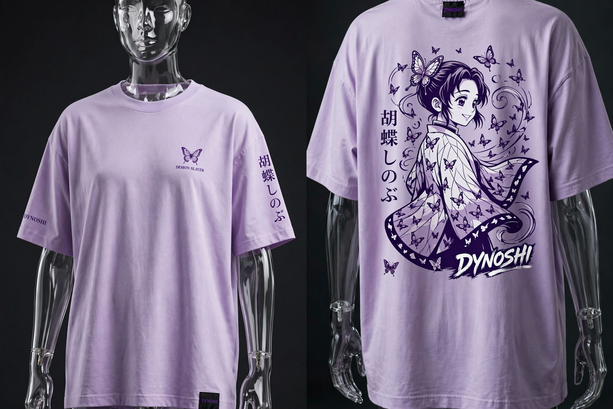 Shinobu Kocho - The Smiling Hashira - Premium Oversized Anime T-Shirt - DYNOSHI