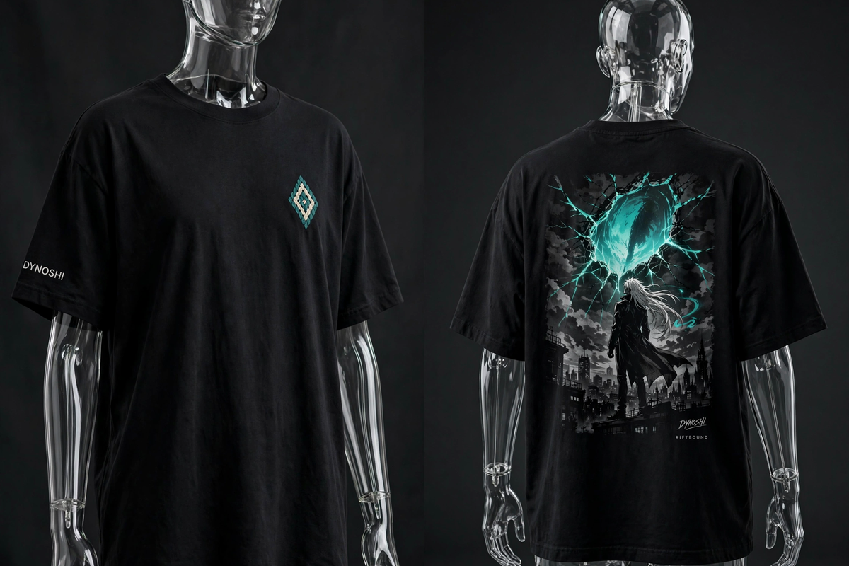 Veydran - The Rift Opens - Premium Oversized Anime T-Shirt - DYNOSHI