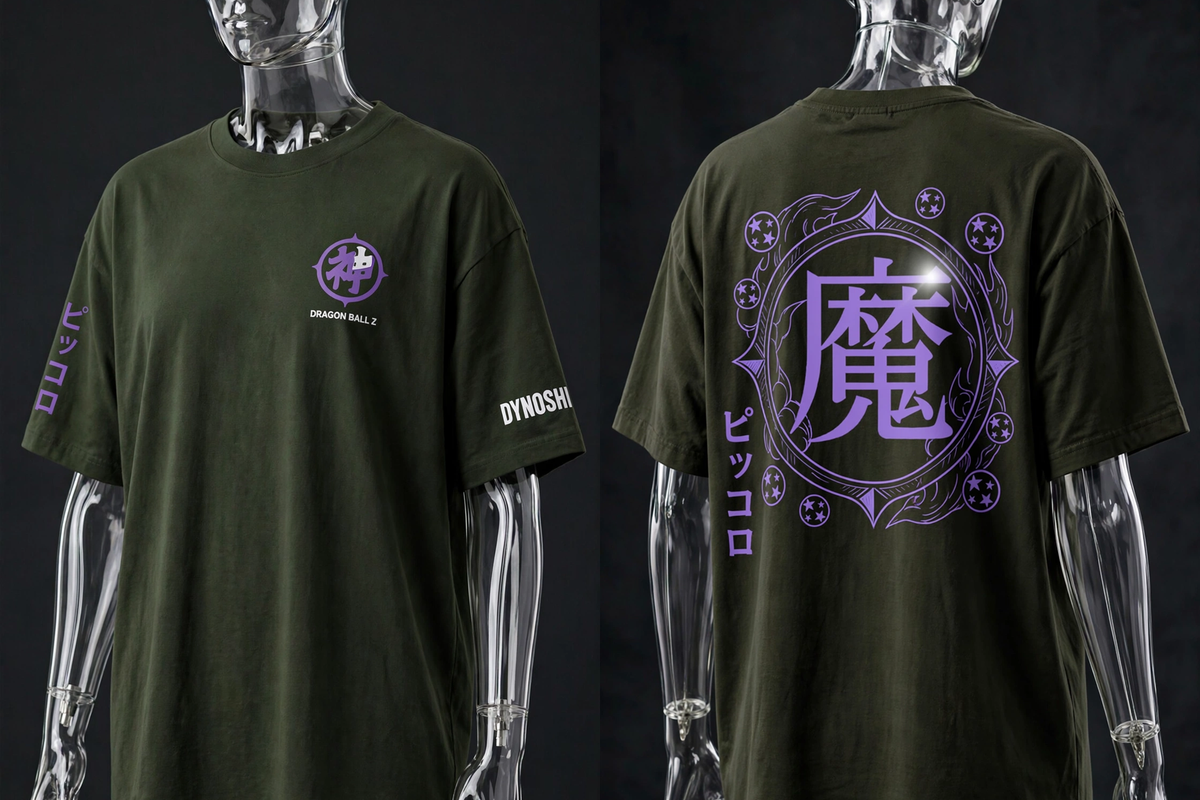 Piccolo - Demon Clan Symbol - Premium Oversized Anime T-Shirt - DYNOSHI
