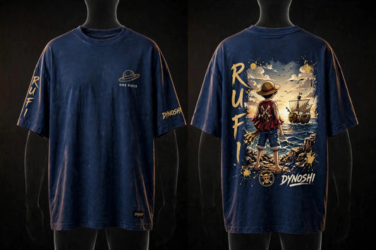 Monkey D. Luffy - Premium Oversized Anime T-Shirt - DYNOSHI
