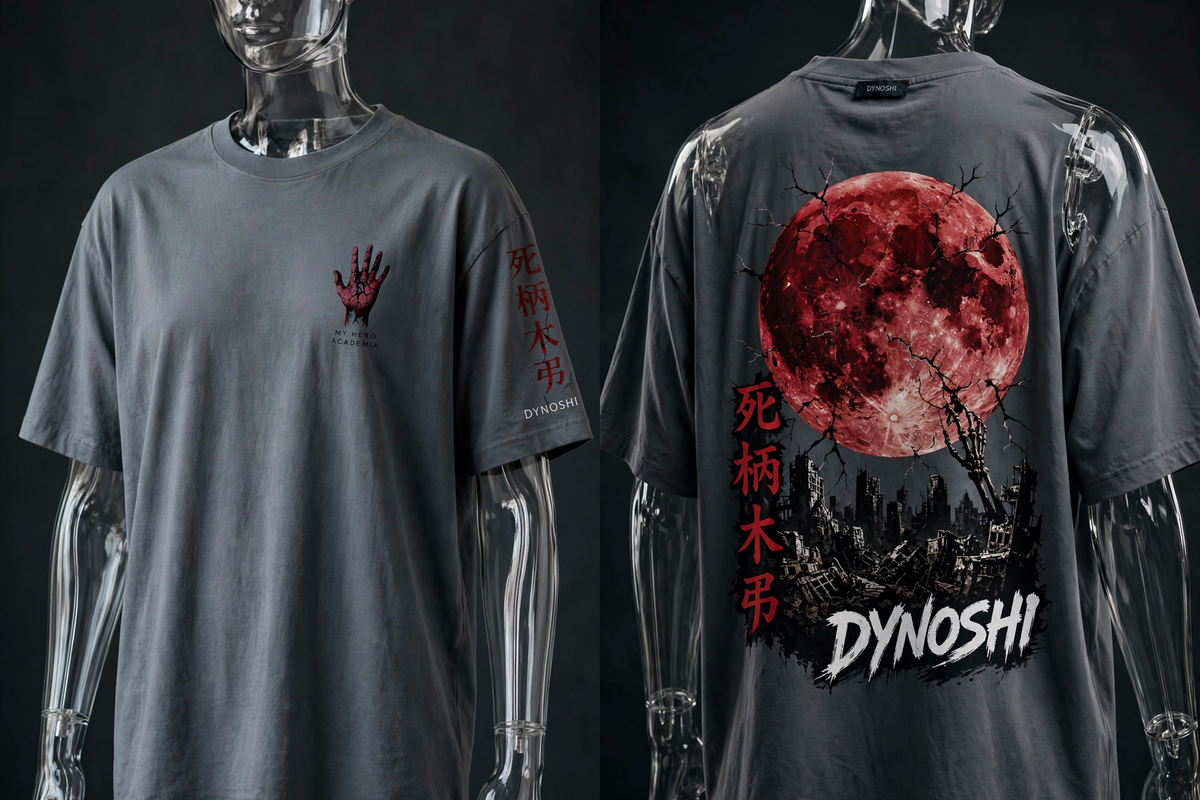 Tomura Shigaraki - Decay Moon Vigil - Premium Oversized Anime T-Shirt - DYNOSHI