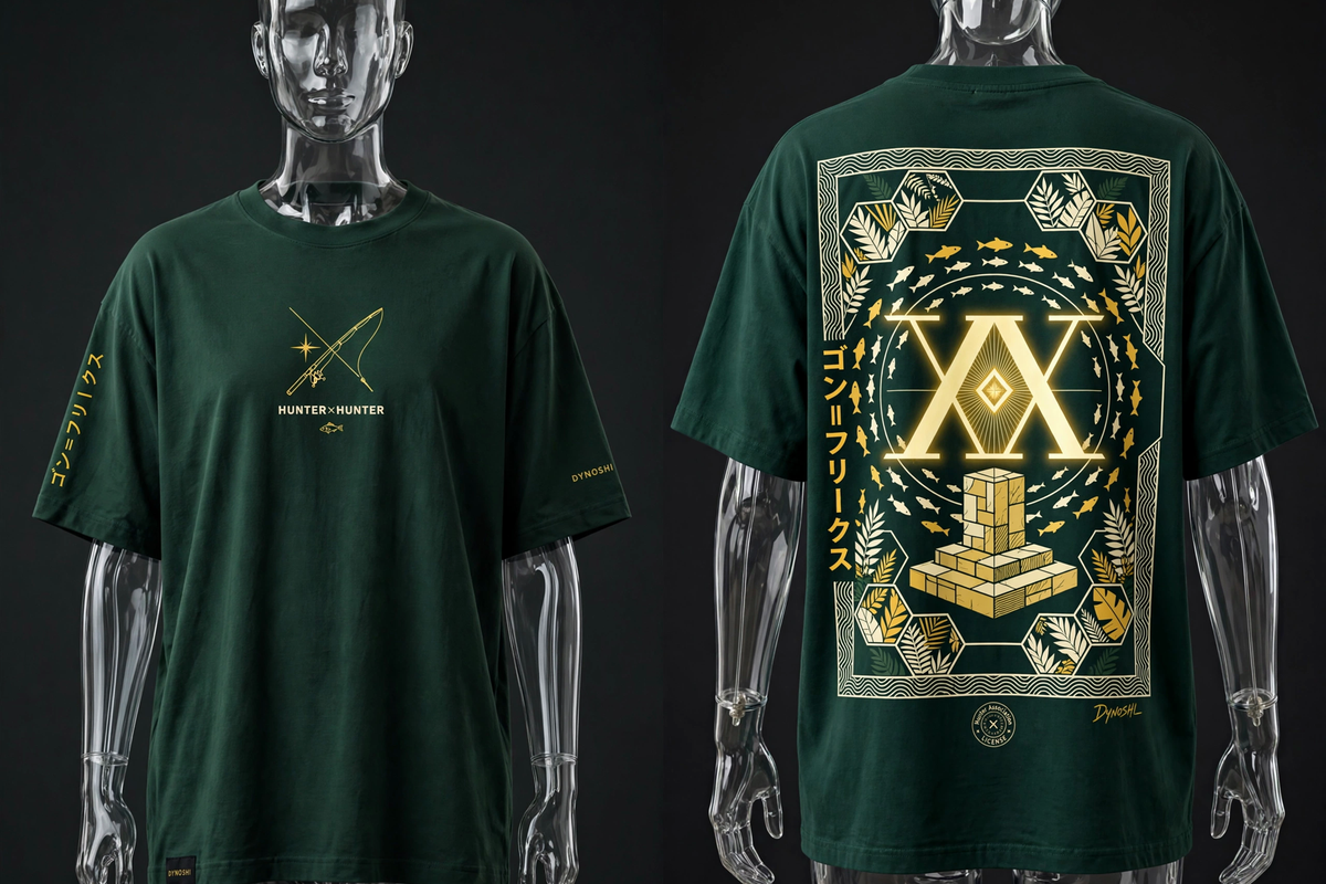 Gon Freecss - License Card Monument - Premium Oversized Anime T-Shirt - DYNOSHI