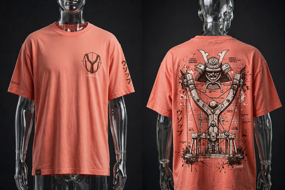 Usopp - Kabuto Monument - Premium Oversized Anime T-Shirt - DYNOSHI