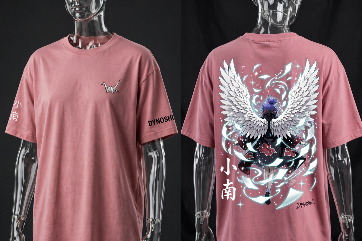 Konan - Paper Angel Ascending - Premium Oversized Anime T-Shirt - DYNOSHI