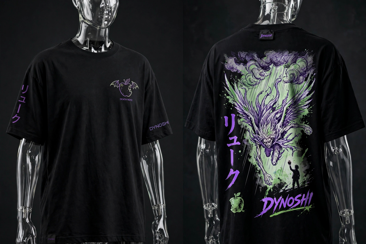 Ryuk - The Descent - Premium Oversized Anime T-Shirt - DYNOSHI