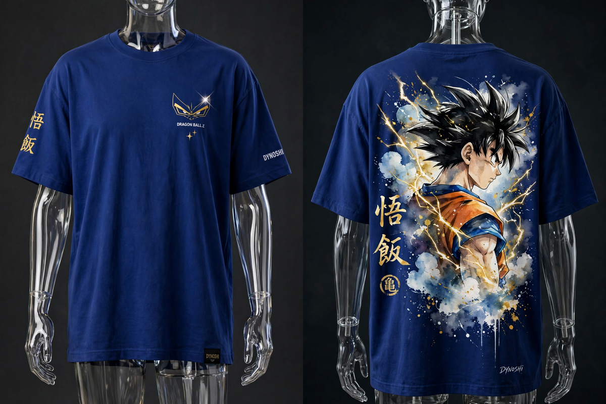 Gohan - Scholar's Resolve Portrait - Premium Oversized Anime T-Shirt - DYNOSHI