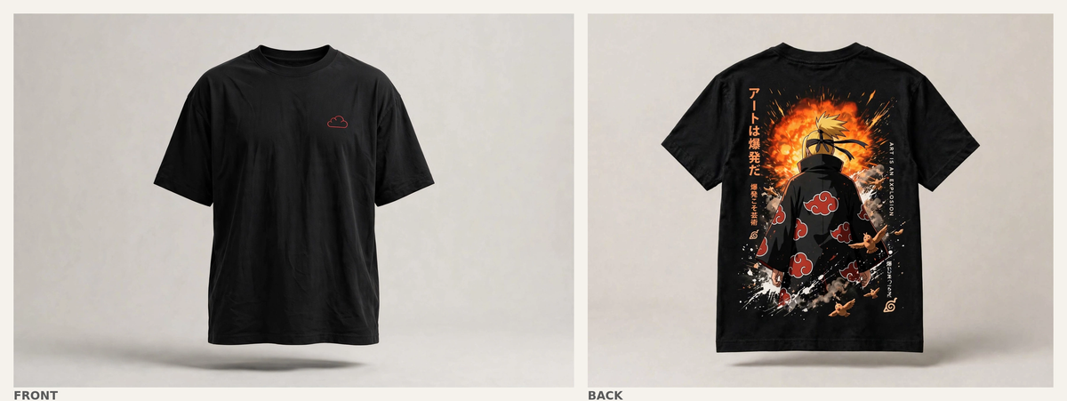 Deidara - Front and back