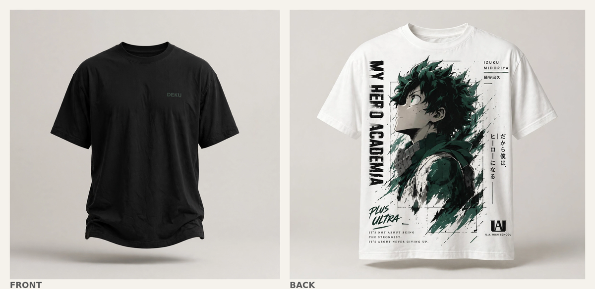 Izuku Midoriya - Front and back