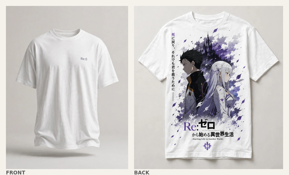Re:Zero - Front and back