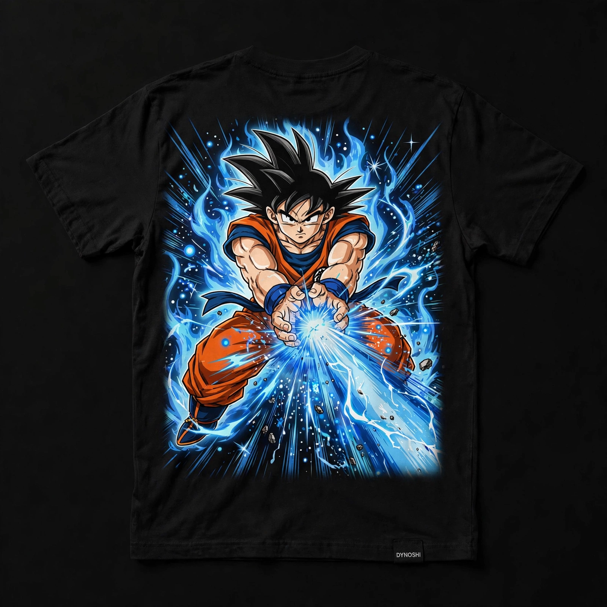Son Goku - Kamehameha Black Tee — back view