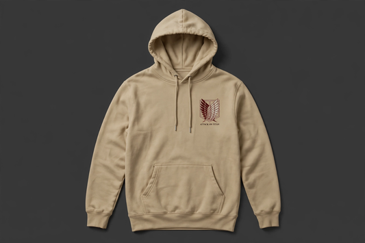 Levi Ackerman premium anime hoodie front - DYNOSHI