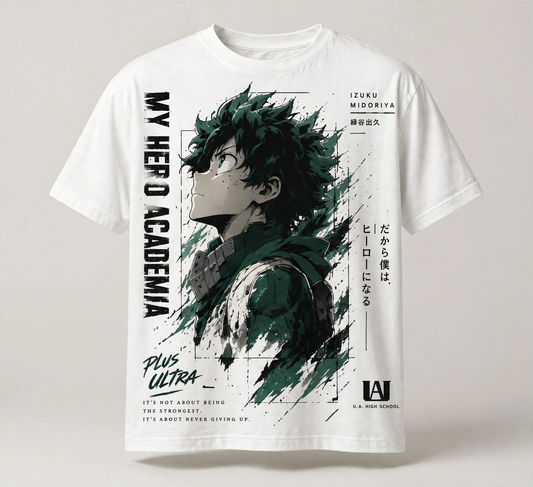 Izuku Midoriya – Plus Ultra White Tee