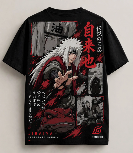 Jiraiya – Legendary Sannin Black Tee