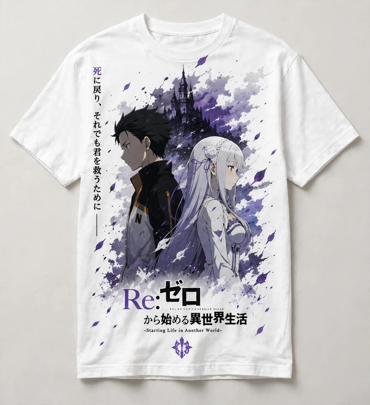 Re:Zero – Subaru & Emilia White Tee