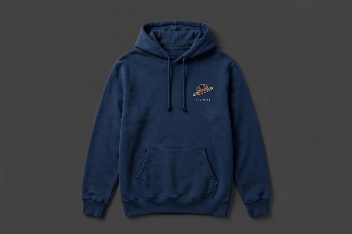 Monkey D. Luffy premium anime hoodie front - DYNOSHI